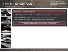 Tablet Screenshot of livemusicguy.com